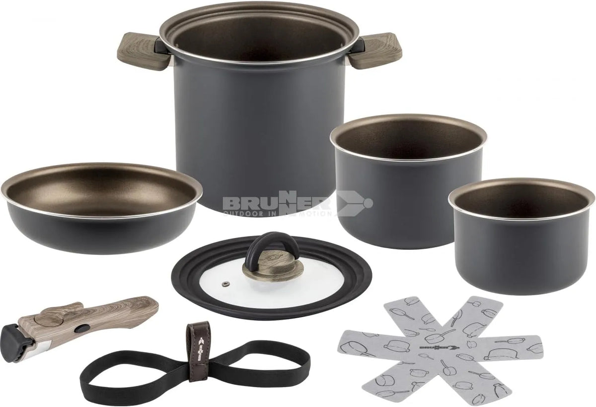 Ø 18cm Set PENTOLE SALVASPAZIO per Camper E Barche