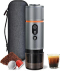 Macchina da caffè, 12 V, CONQUECO, portatile, 8 tazze di caffè espresso con una ricarica compatibile per, 2,5 minuti di riscaldamento rapido