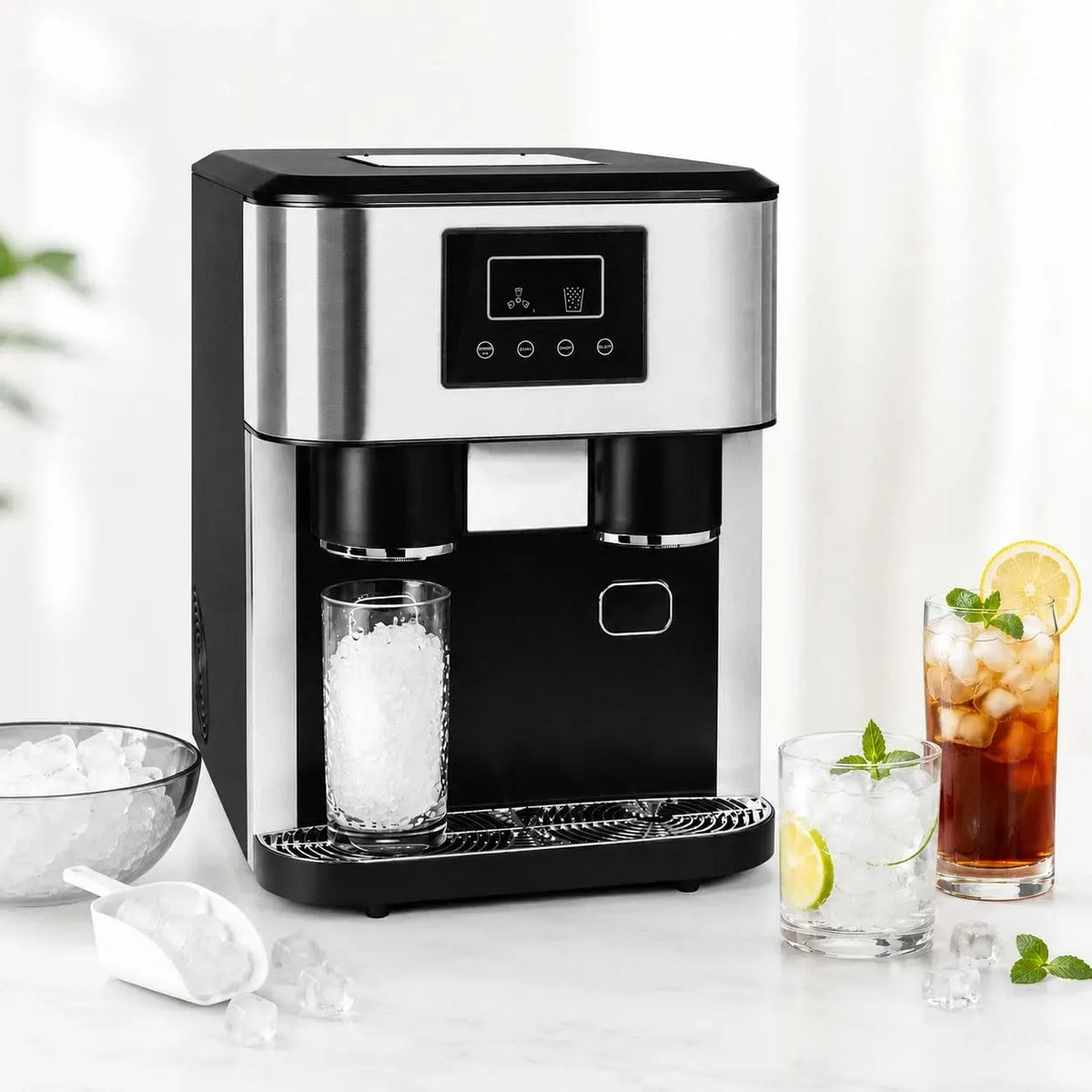 Macchina del ghiaccio libbre/24, portatile, per realizzare rapidamente il ghiaccio in 8 minuti, 40 ore