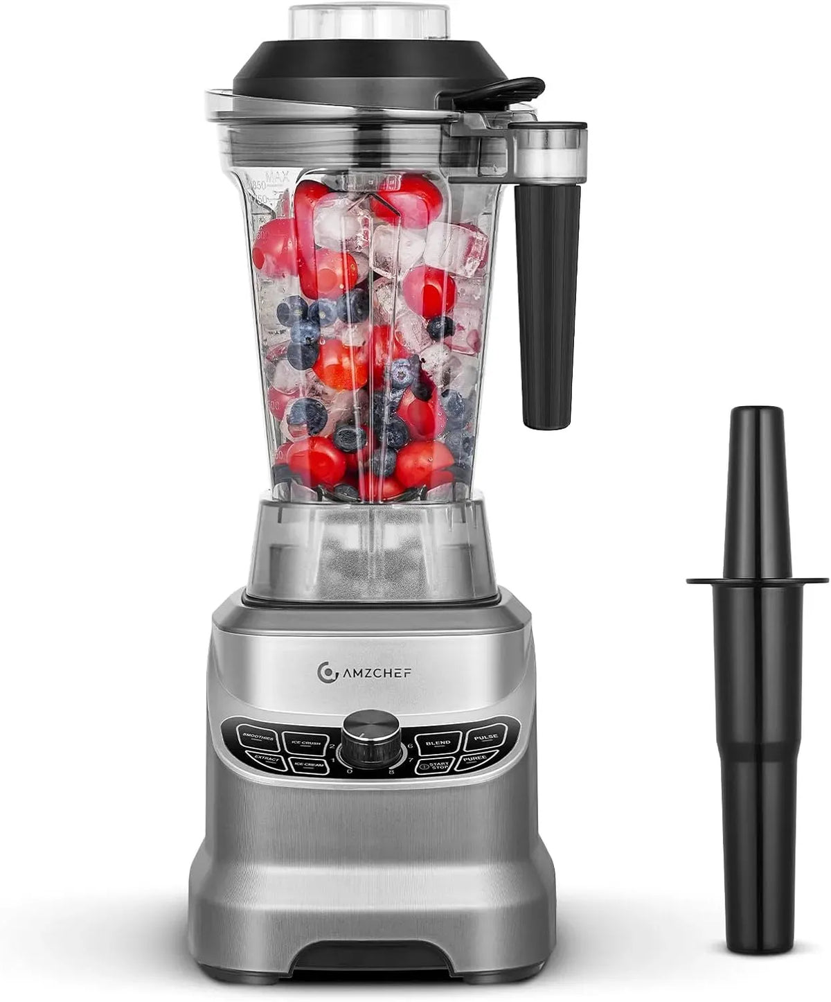 Frullatore, 1,85 L, 1800 W, AMZCHEF, professionale