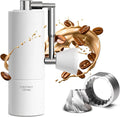 macina caffè manuale in acciaio inox Macinatrice conica Burr macinacaffè, capacità di regolazione interna regolabile 20g Castagna C3 PRO Bianco