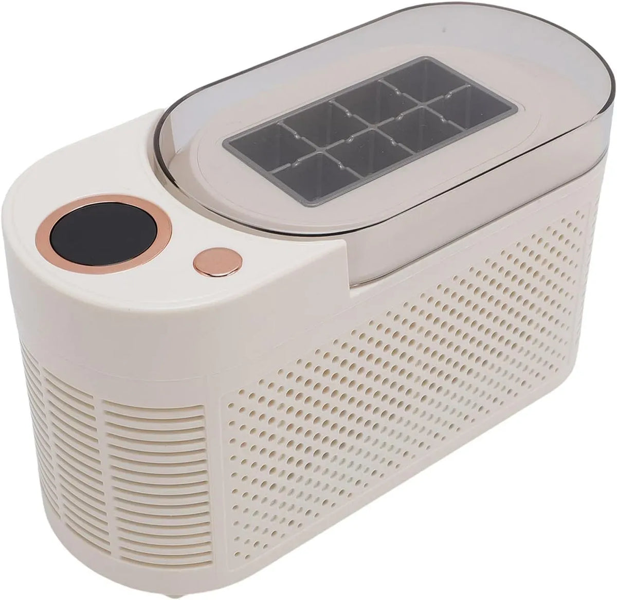 Macchina del ghiaccio, 120 W, portatile, 8 cubetti Pronti in 15 Minuti, 2 Supporti di sbrinamento per Casa