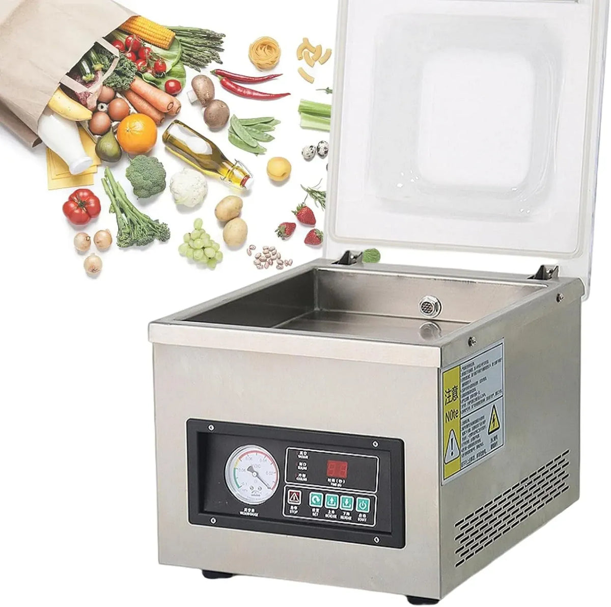 DZ-260A5 Sigillatrice, macchina per sottovuoto alimentare, 370 W, professionale, plastica, per Sacchetti di Plastica DZ-260A5