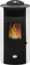 30H A PELLET ITALIA Siberia Aria New 18 KW, Stufa ad Aria Ventilata Efficienza 91% Scalda 180m² Autonomia Programmabile 5 Velocità e Potenze Garanzia
