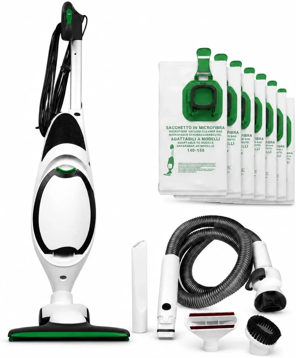 Aspirapolvere, 900 W, VORWERK FOLLETTO VK150 HD50, NUOVO Assemblato con Parti Compatibili, 6 Sacchetti